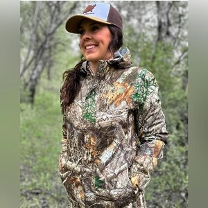 NWT REALTREE EDGE DSG OUTERWEAR Camo Hooded Jacket. Size XL.